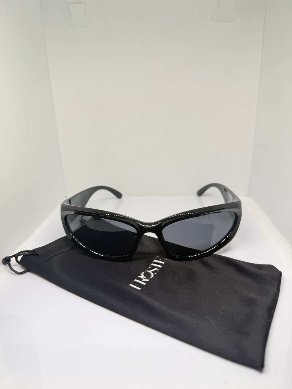 Viper – Gloss Black Shield Sunglasses