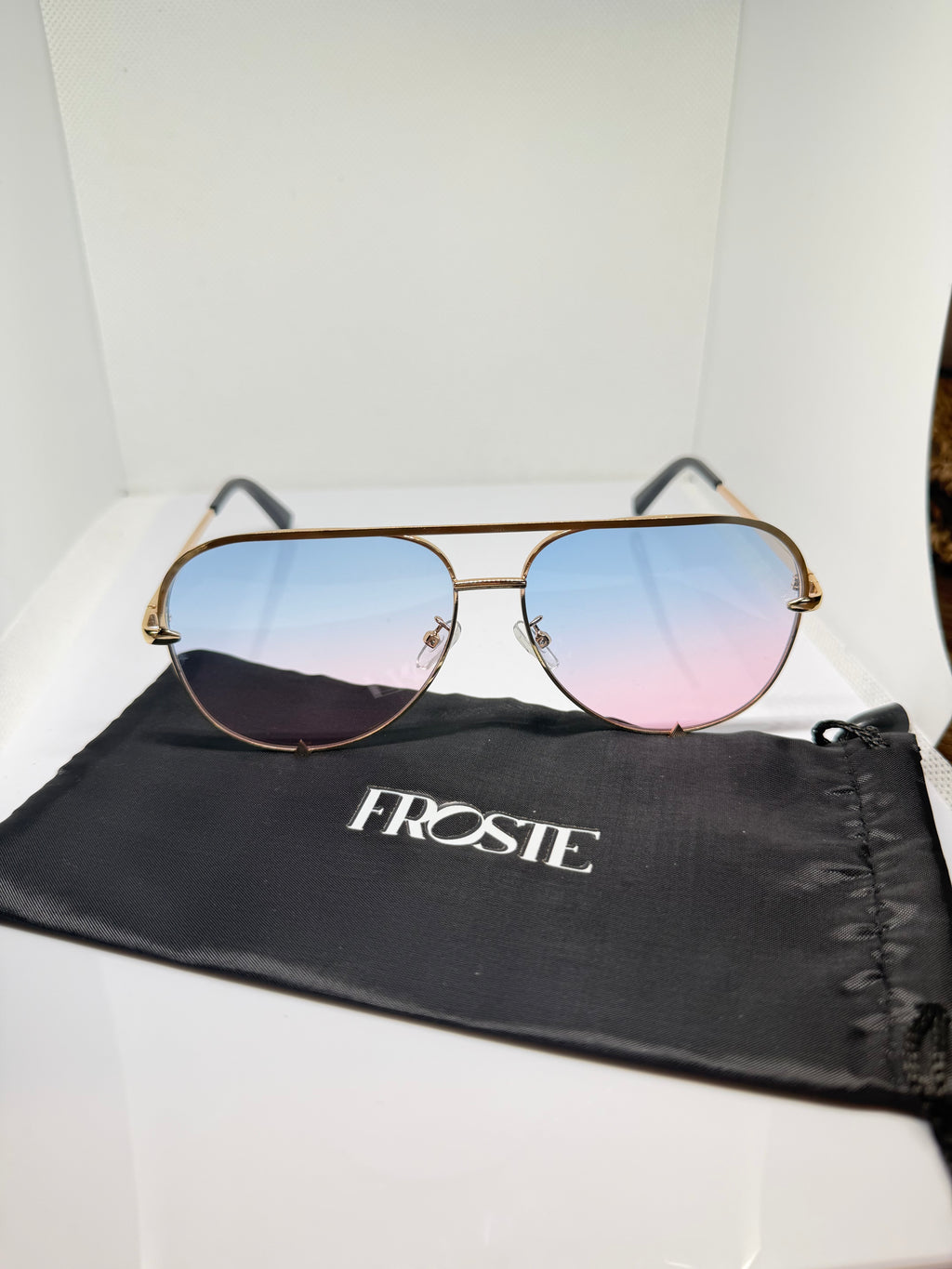 Froste Ibiza gold gradient aviator sunglasses product detail