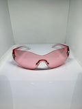 Stella blush pink shield sunglasses by Froste