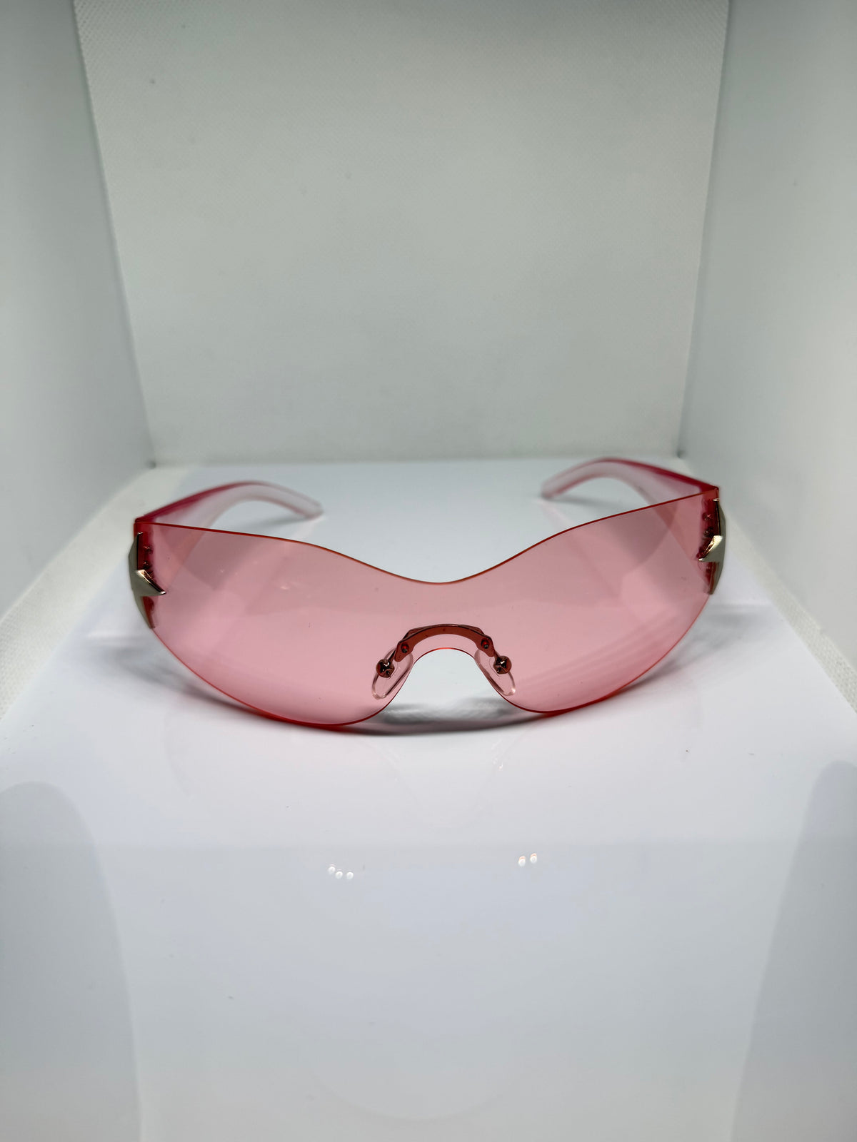 Stella blush pink shield sunglasses by Froste