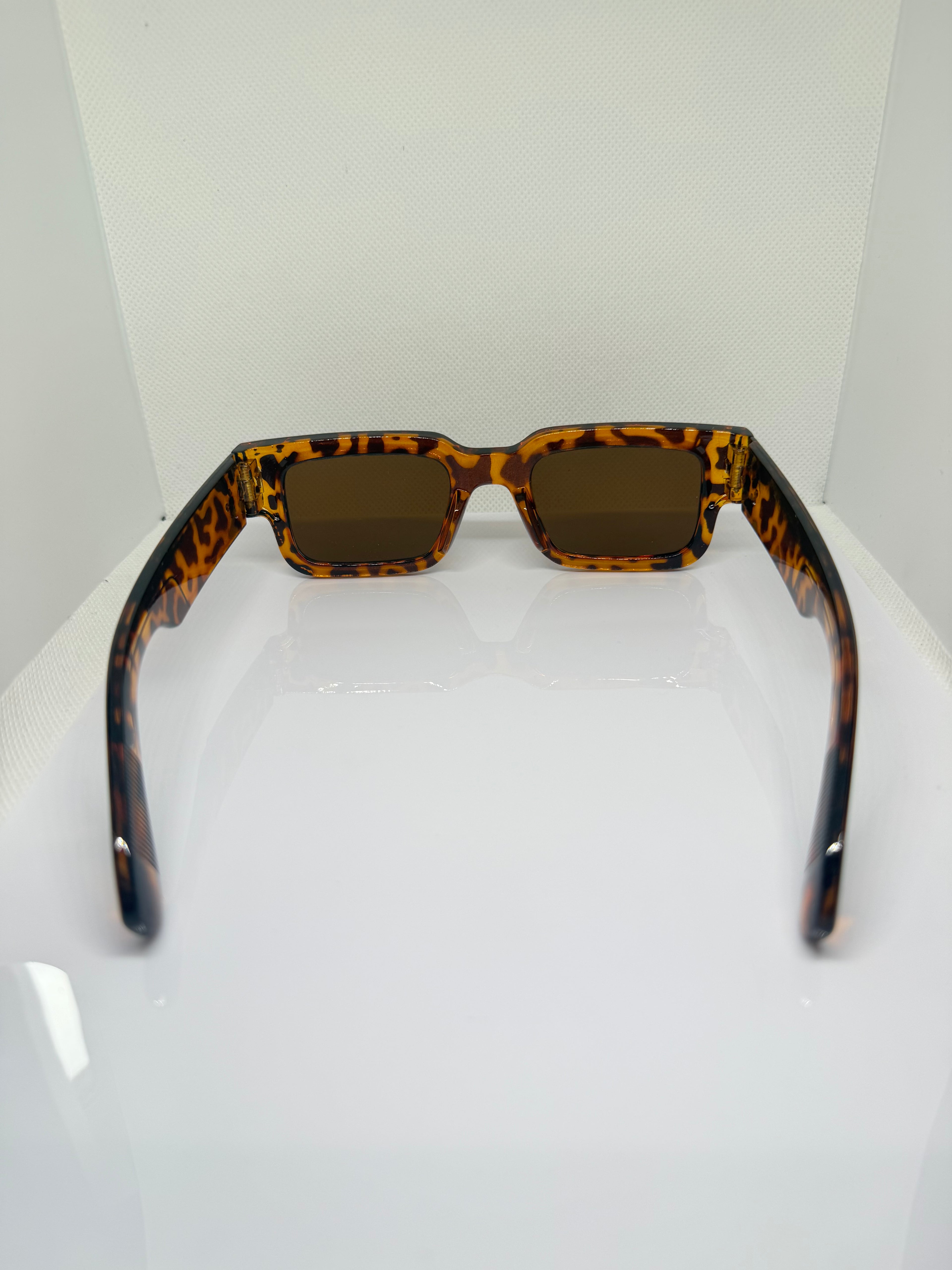 Tortuga brown tortoiseshell sunglasses with a bold square rectangular shape