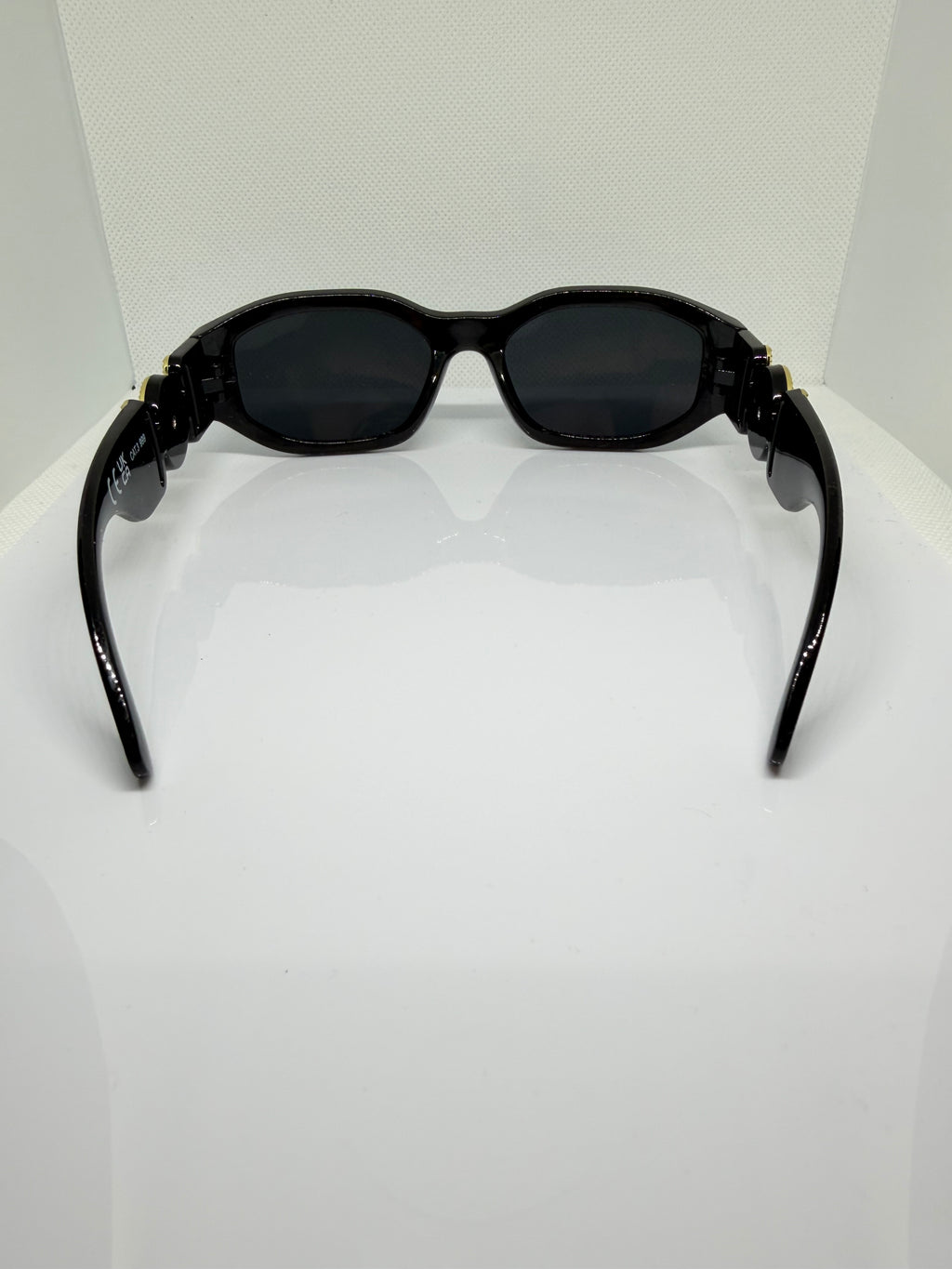 Roma Black & Gold Medallion Sunglasses