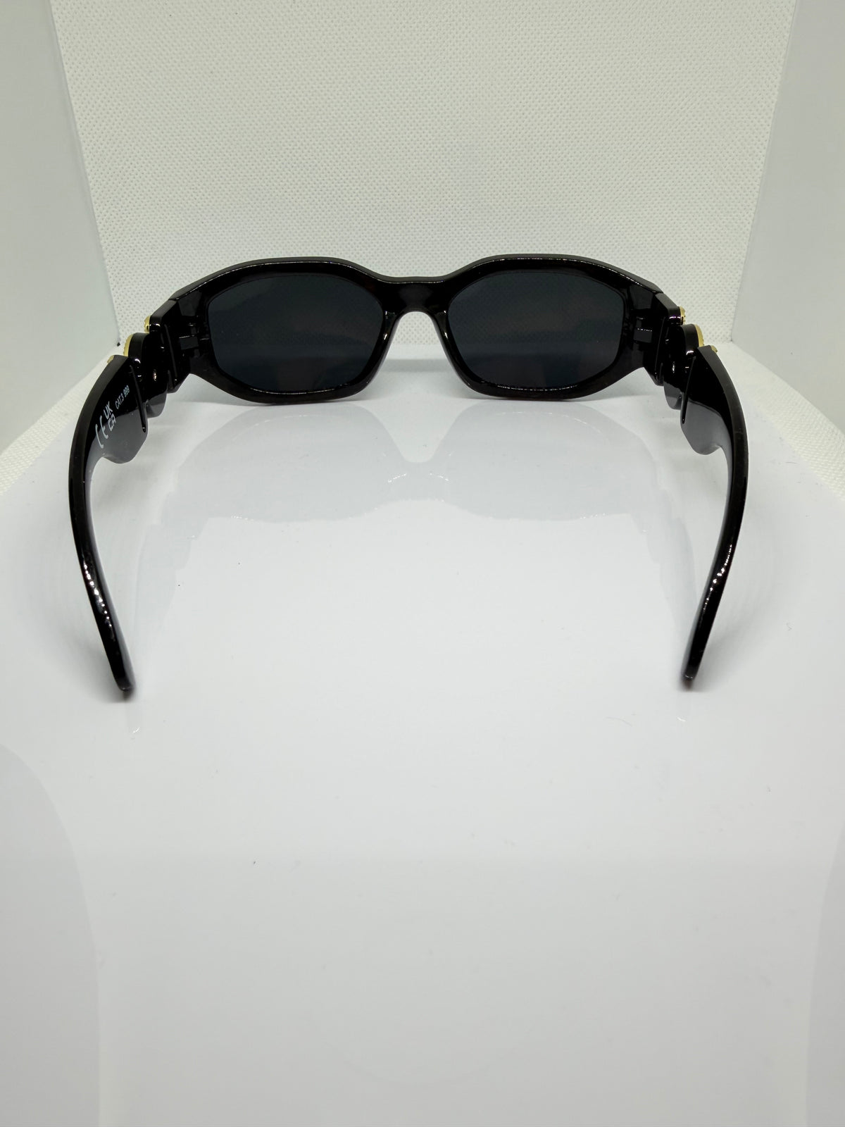 Roma Black & Gold Medallion Sunglasses