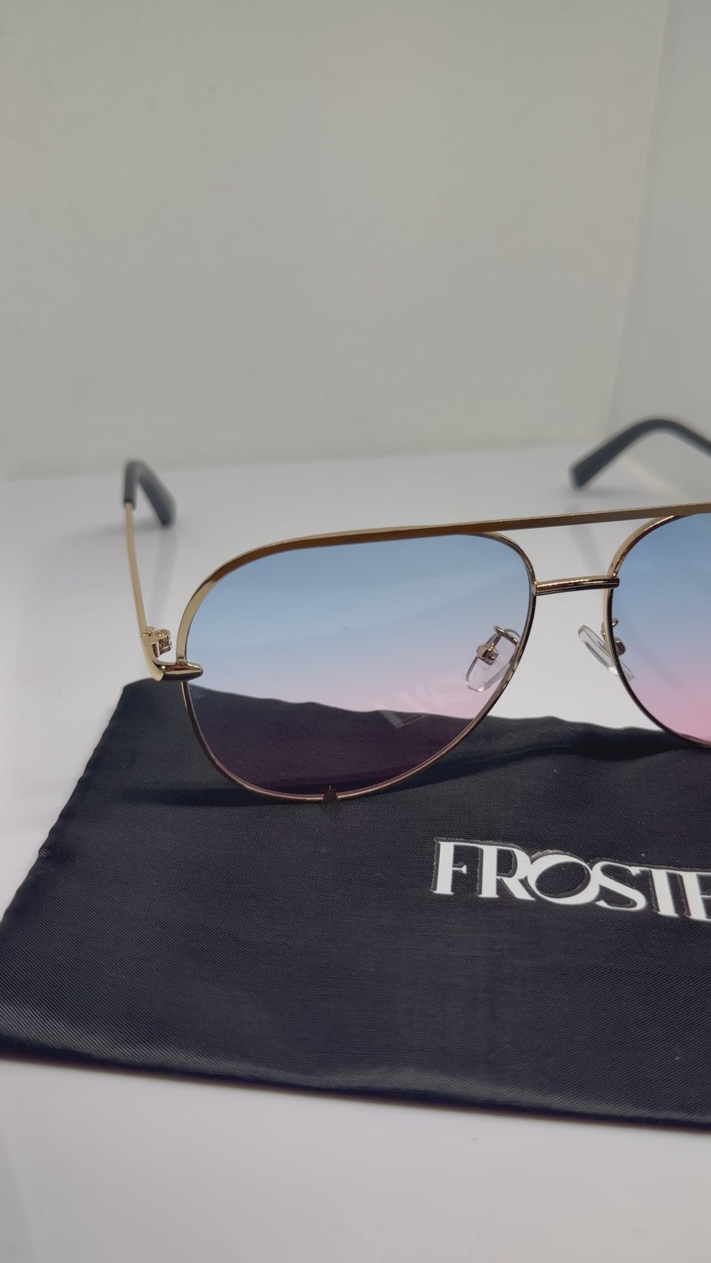 Ibiza – Gold Gradient Aviator Sunglasses