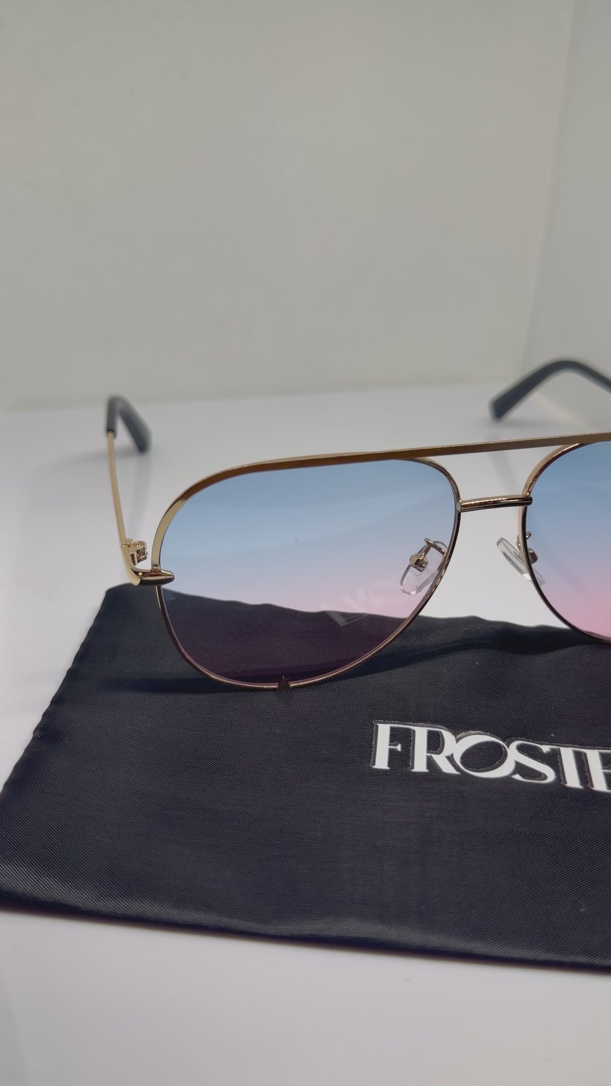 Ibiza – Gold Gradient Aviator Sunglasses