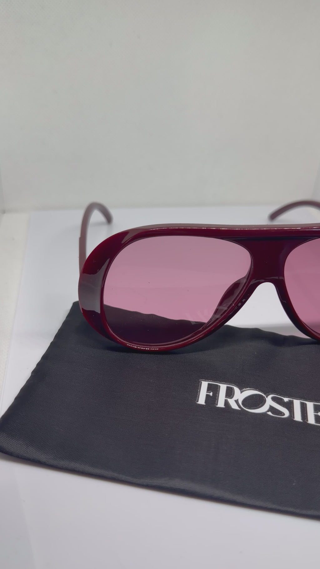 Merlot – Burgundy & Pink Gradient Sunglasses