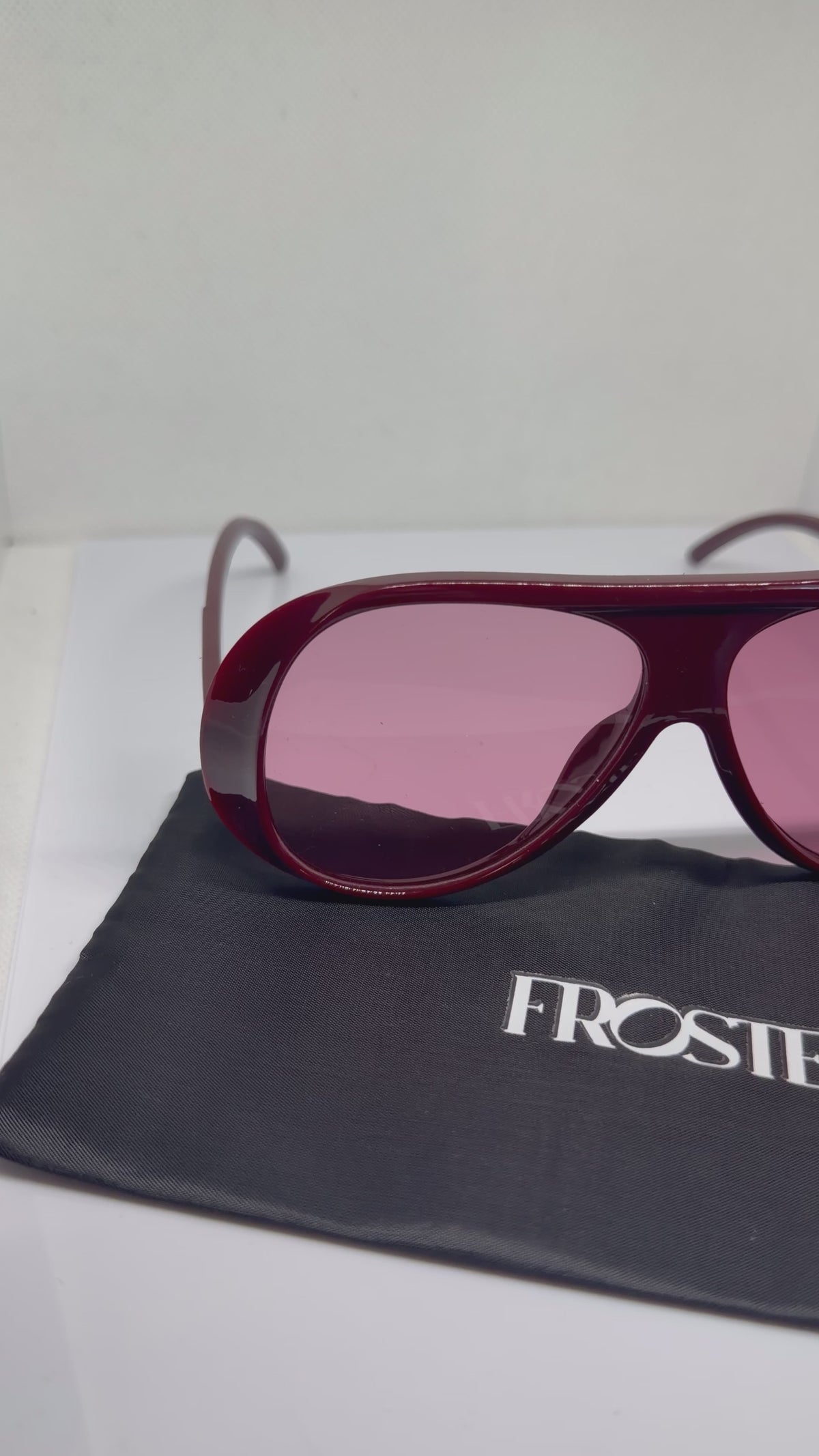 Merlot – Burgundy & Pink Gradient Sunglasses